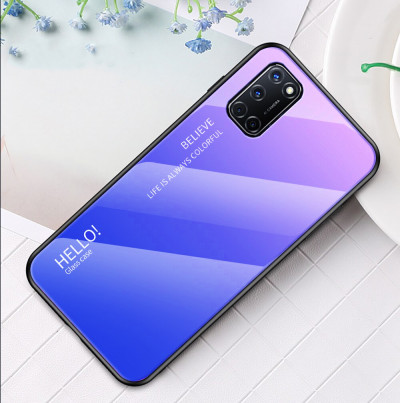 Накладка TPU + Glass Colorful для Oppo A52 — eCase