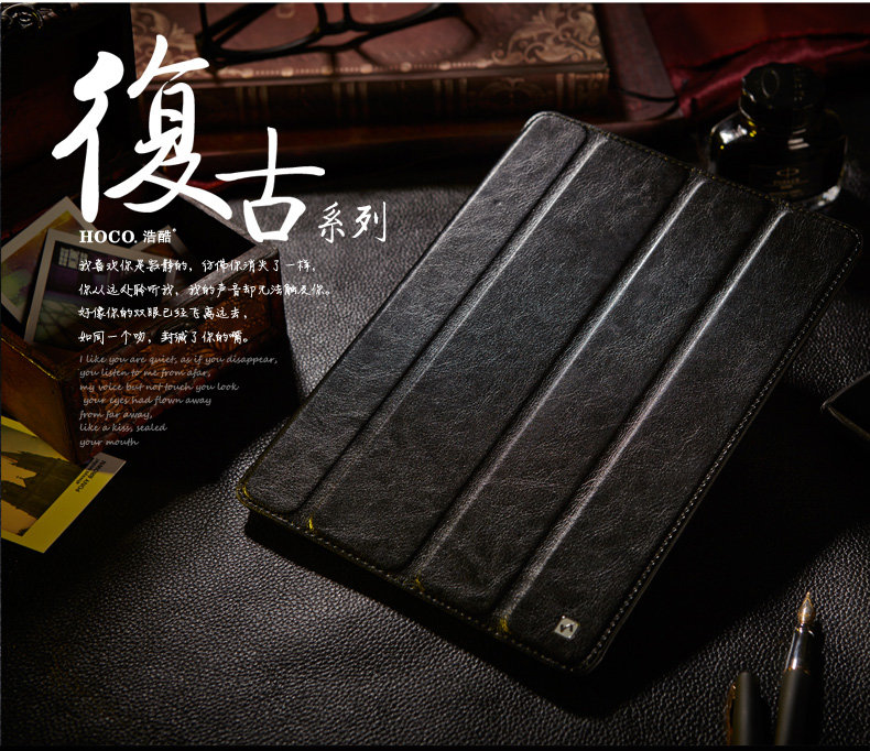Шкіряний чохол для iPad Air HOCO Crystal series (білий) фото 1 — eCase