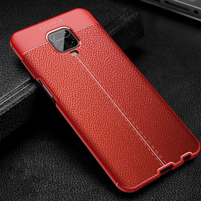 ТПУ накладка Leather для Xiaomi Redmi Note 9S — eCase