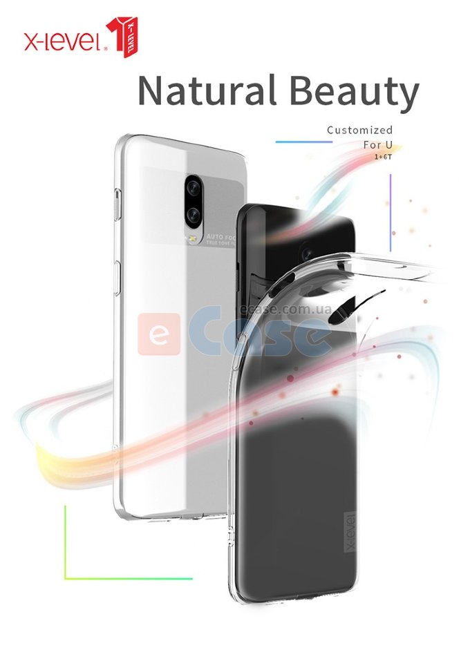 ТПУ накладка (прозрачная) X-level Antislip для OnePlus 6T фото 1 — eCase