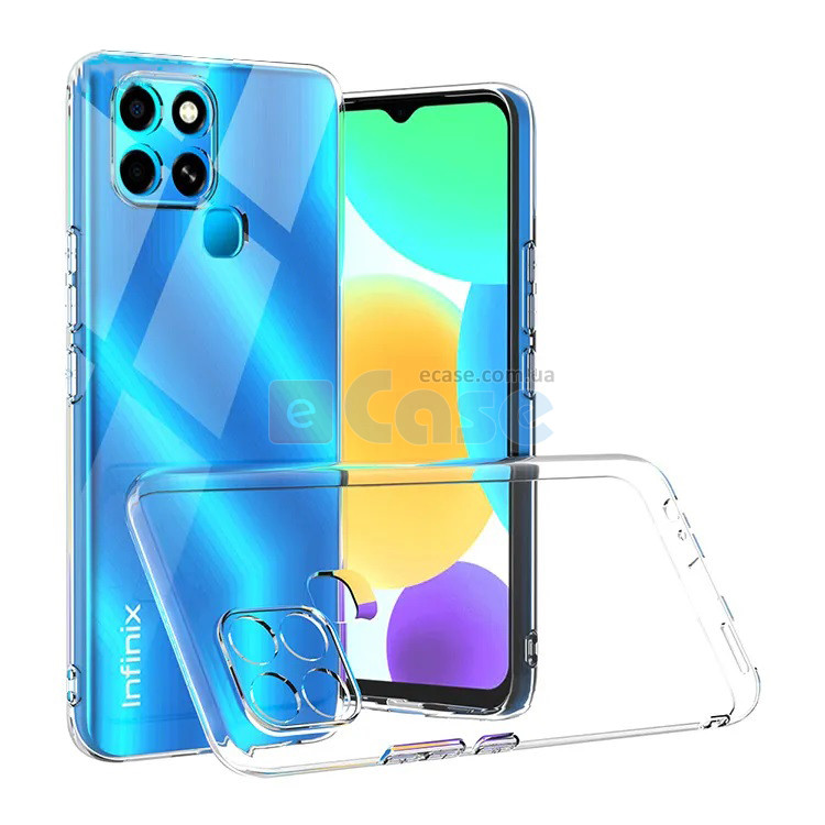 Прозрачный TPU чехол Start Full Camera 1.5 мм для Infinix Smart 6 фото 1 — eCase
