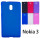 TPU накладка для Nokia 3 (матовый, однотонный)