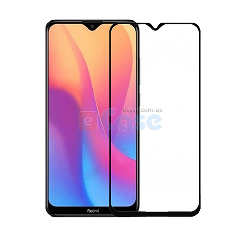 Защитное стекло 5D (на весь экран) с цветной рамкой для Xiaomi Redmi Note 8 фото 1 — eCase