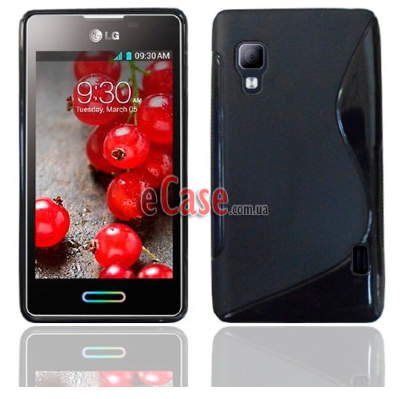 TPU накладка S-Case для LG E450 Optimus L5 II — eCase