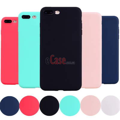TPU накладка Matte для iPhone 8 Plus (однотонна) &mdash; eCase
