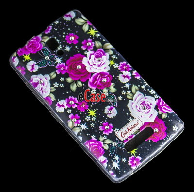 ТПУ накладка Rhinestones с рисунком для Meizu Pro 6 — eCase