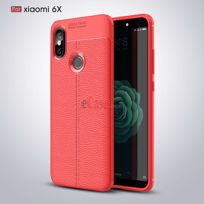 ТПУ накладка Leather для Xiaomi Mi6X — eCase