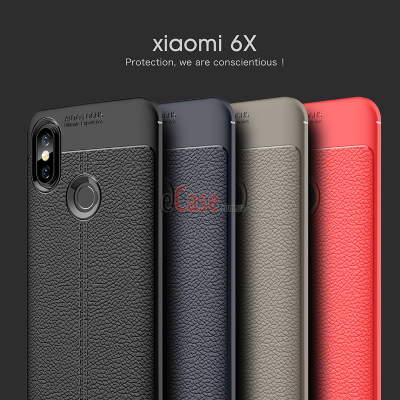ТПУ накладка Leather для Xiaomi Mi6X — eCase