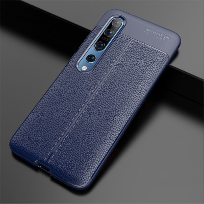 ТПУ накладка Leather для Xiaomi Mi 10 — eCase