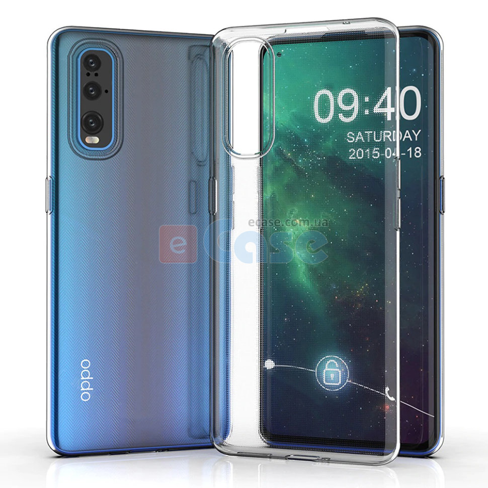 Прозрачная ТПУ накладка для Oppo Find X2 EXELINE Crystal (Strong 0,5мм) фото 1 — eCase