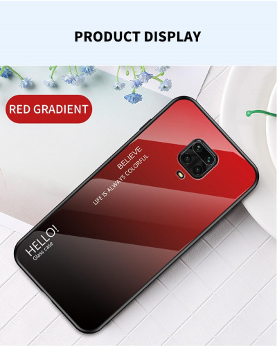 Накладка TPU + Glass Colorful для Xiaomi Redmi Note 9S — eCase