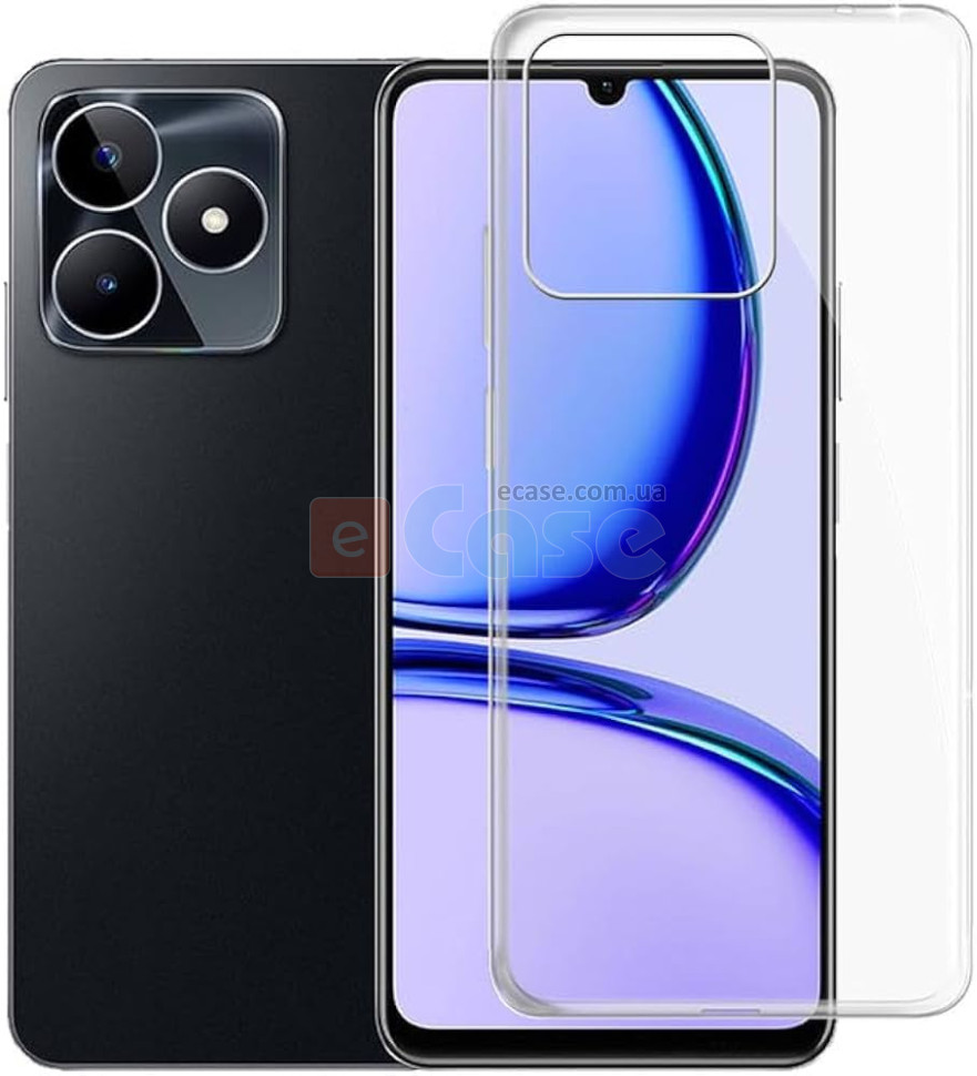 Силіконовий чохол для Realme C53 (Crystal Clear) фото 1 — eCase
