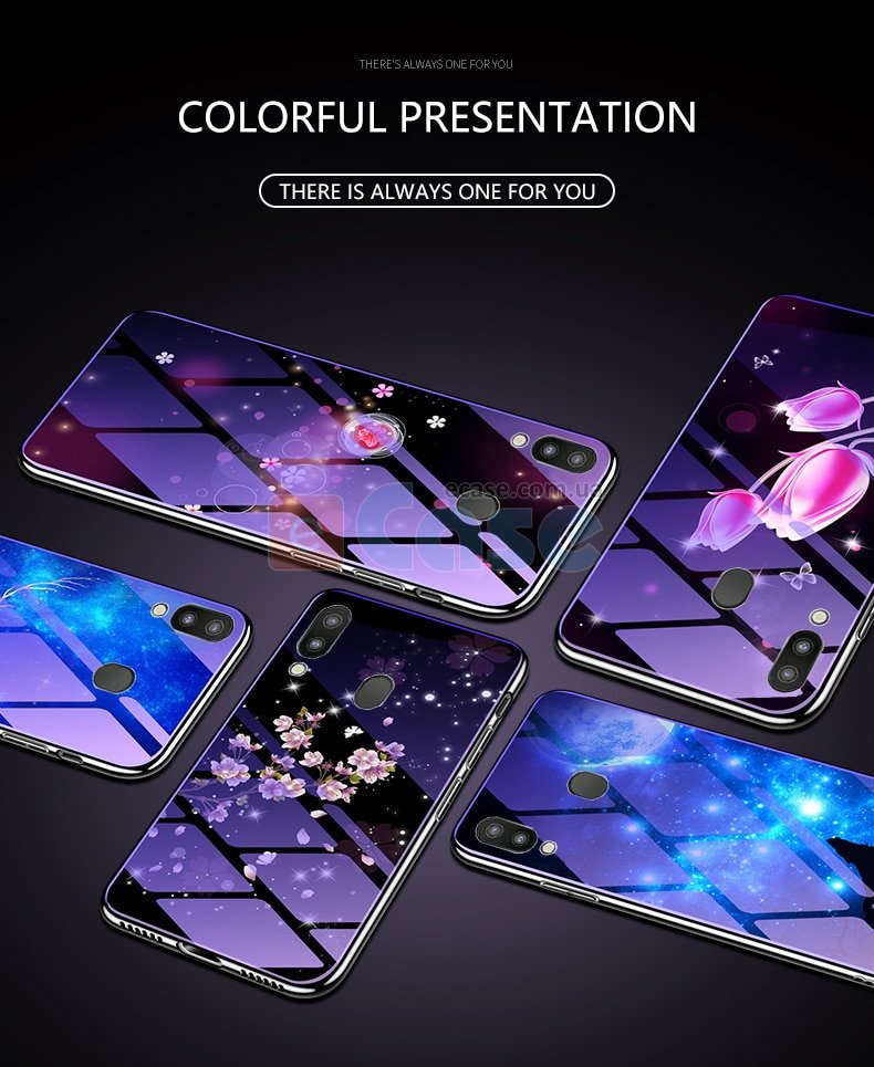 Накладка TPU + Glass Violet для Samsung M205F Galaxy M20 фото 1 — eCase