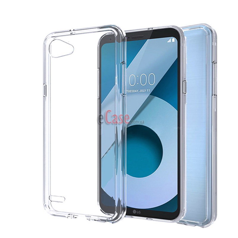Прозрачная ТПУ накладка для LG Q6 alpha EXELINE Crystal (Strong 0,5мм) фото 1 — eCase