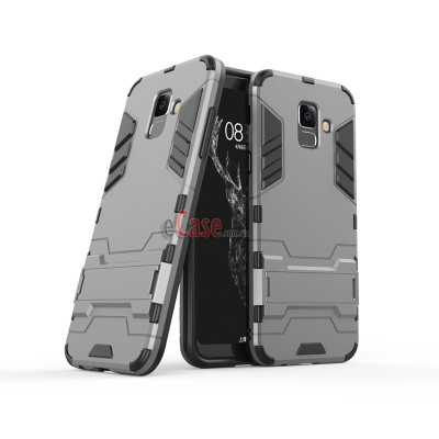 Ударопрочная накладка с ТПУ бампером для Samsung A605 Galaxy A6 Plus 2018 (c подставкой) — eCase