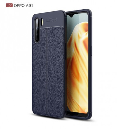 ТПУ накладка Leather для OPPO A91 — eCase