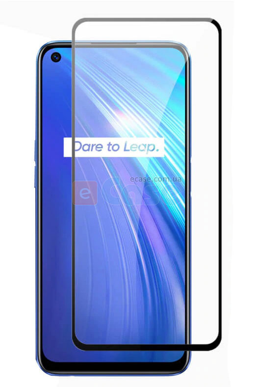 Защитное стекло для Realme 6 (Tempered Glass Frame 2,5D) с рамкой фото 1 — eCase