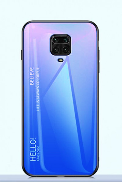 Накладка TPU + Glass Colorful для Xiaomi Redmi Note 9 Pro Max — eCase