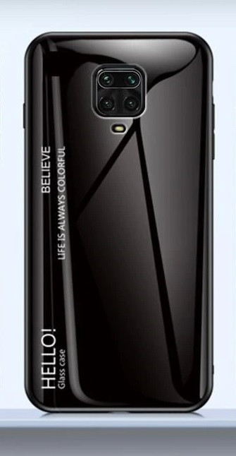 Накладка TPU + Glass Colorful для Xiaomi Redmi Note 9 Pro Max — eCase