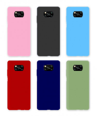 TPU чехол Matte для Xiaomi Poco X3 (однотонный) — eCase