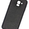 ТПУ накладка для Samsung J600 Galaxy J6 2018 "Cover Flotar" (с вставкой из натуральной кожи) фото 5 — eCase