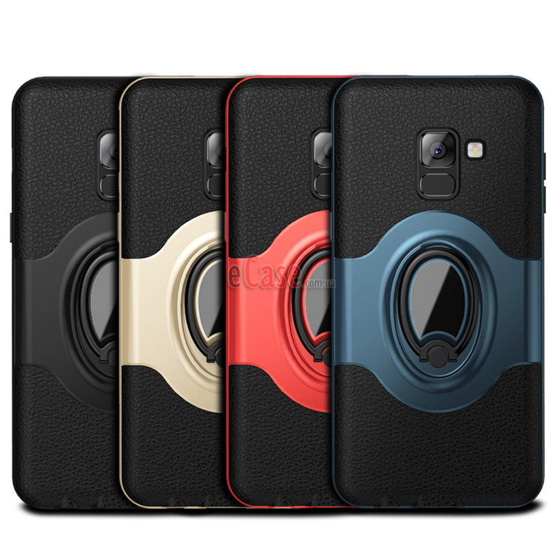 TPU+PC накладка Feather для Samsung Galaxy A8 Plus 2018 A730F (з підставкою) фото 1 — eCase