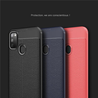 ТПУ накладка Leather для Samsung Galaxy M21 — eCase