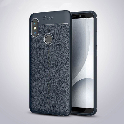 ТПУ накладка Leather для Xiaomi Redmi Note 5 Pro — eCase