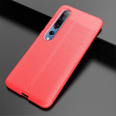 ТПУ накладка Leather для Xiaomi Mi 10 Pro — eCase