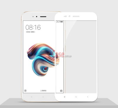Захисне скло для Xiaomi Mi5X (Tempered Glass Frame 2,5 D) з рамкою — eCase