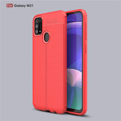 ТПУ накладка Leather для Samsung Galaxy M31 — eCase