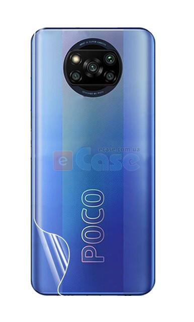 Гидрогелевая пленка на камеру и заднюю панель HD Clear для Xiaomi Poco X3 фото 1 — eCase