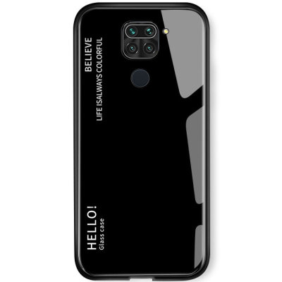 Накладка TPU + Glass Colorful для Xiaomi Redmi Note 9 — eCase