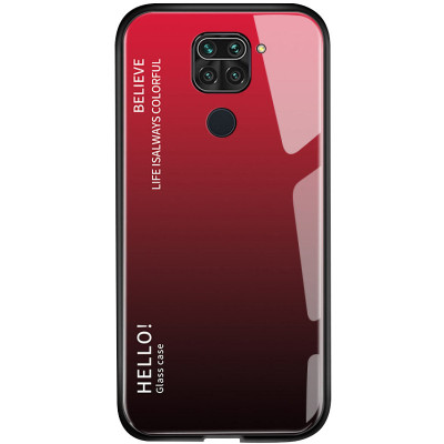 Накладка TPU + Glass Colorful для Xiaomi Redmi Note 9 — eCase