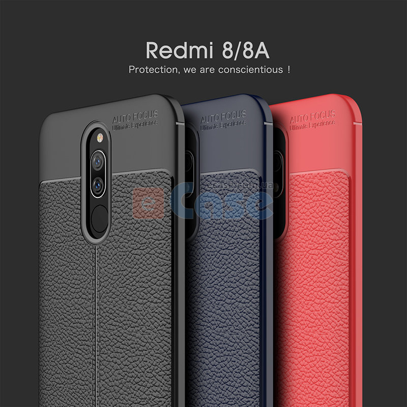 ТПУ накладка Leather для Xiaomi Redmi 8A Dual фото 1 — eCase