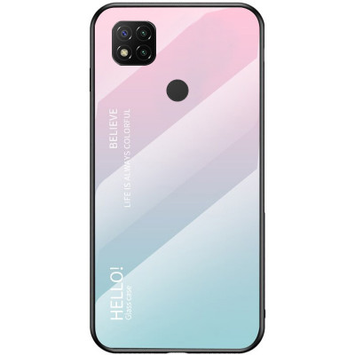 Накладка TPU + Glass Colorful для Xiaomi Redmi 9C — eCase