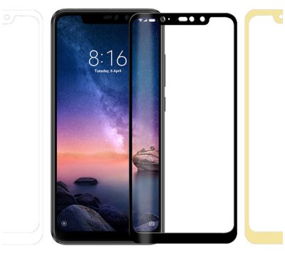 Захисне скло для Xiaomi Redmi Note 6 Pro (Tempered Glass Frame 2,5 D) з рамкою — eCase