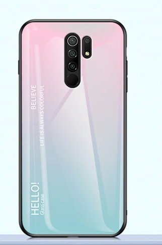 Накладка TPU + Glass Colorful для Xiaomi Redmi 9 — eCase