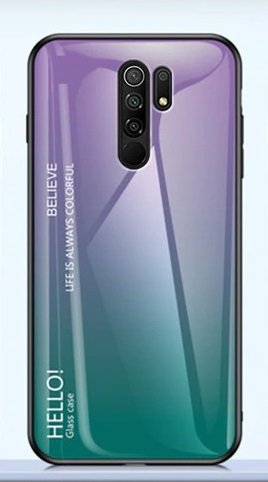 Накладка TPU + Glass Colorful для Xiaomi Redmi 9 — eCase