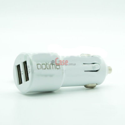 Автомобільний зарядний пристрій Optima 2USB (2.1 A) — eCase
