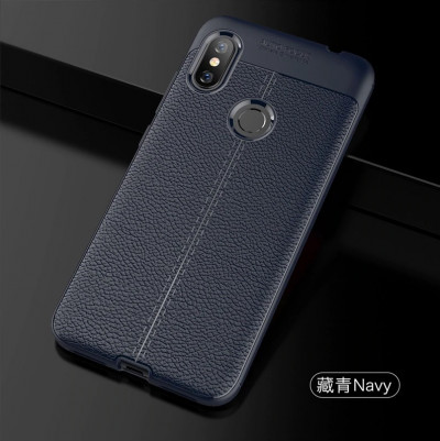 ТПУ накладка Leather для Xiaomi Redmi Note 6 — eCase