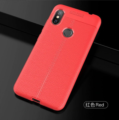 ТПУ накладка Leather для Xiaomi Redmi Note 6 — eCase