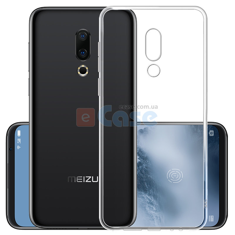 Прозрачная ТПУ накладка для Meizu 16 (Crystal Clear) фото 1 — eCase