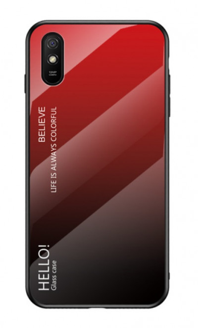 Накладка TPU + Glass Colorful для Xiaomi Redmi 9A — eCase