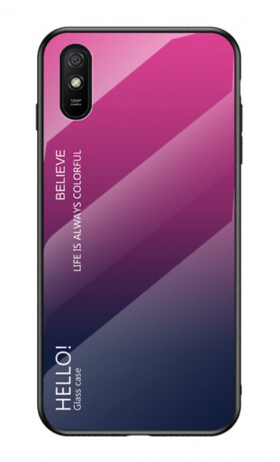 Накладка TPU + Glass Colorful для Xiaomi Redmi 9A — eCase