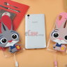 ТПУ накладка Rabbit для Huawei Y6 II (Розовый) фото 2 — eCase