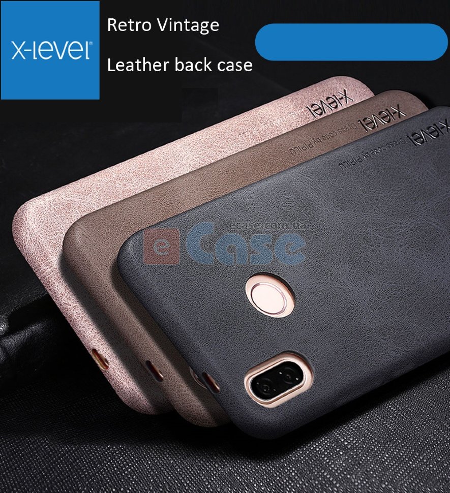 Кожаная накладка X-level Vintage для Xiaomi Redmi Note 6 фото 1 — eCase