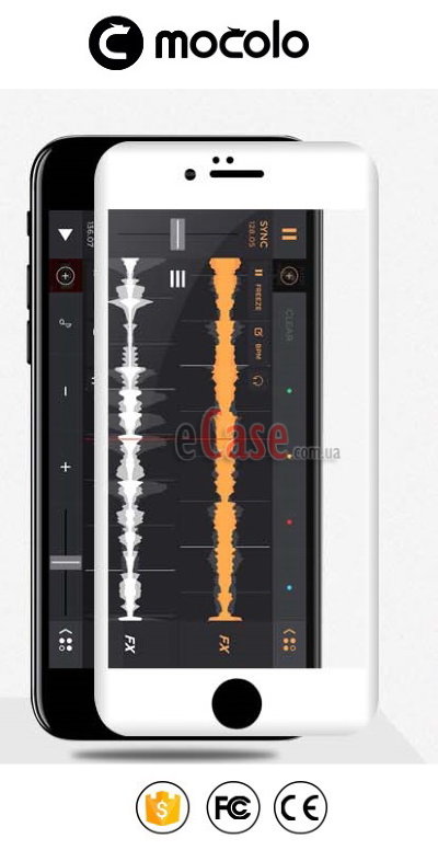 Захисне скло MOCOLO Premium 3D (з рамкою) для iPhone 8 Plus &mdash; eCase