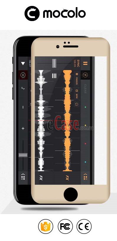 Захисне скло MOCOLO Premium 3D (з рамкою) для iPhone 8 Plus &mdash; eCase