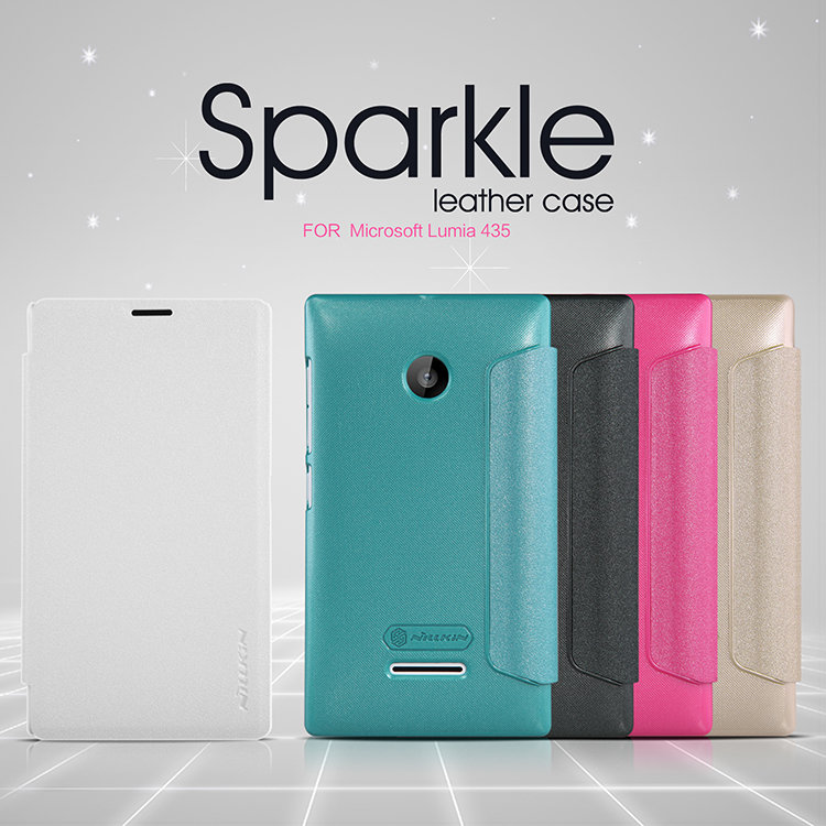 Чехол (книжка) Nillkin Sparkle Series для Microsoft Lumia 435 фото 1 — eCase